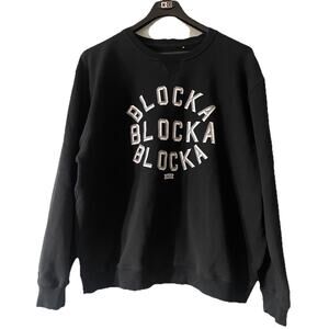 Rare Akoo “Blocka” Crewneck Size 5XL Embroidered Fox Y2K Akoo Hiphop